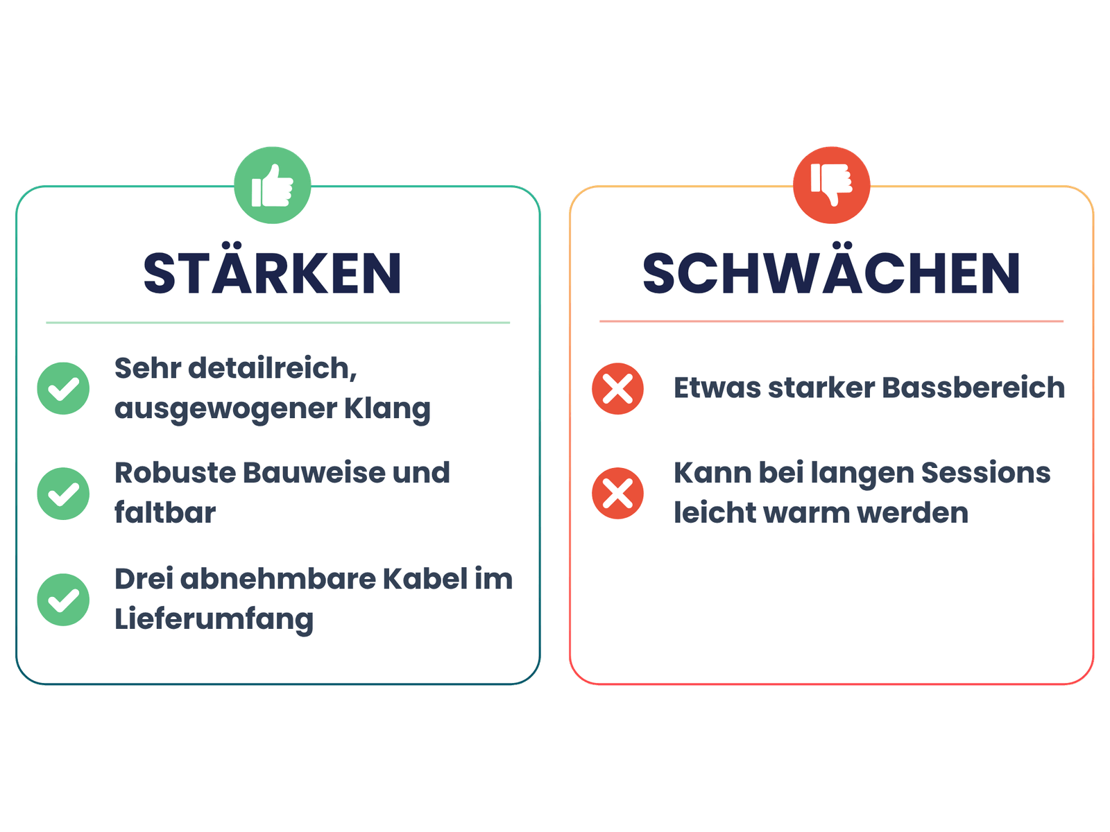 Stärken und Schwächen des Audio-Technica M50x Studiokopfhörer